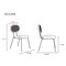 Manhattan Comfort Jardin Dining Chair in Black  with Cane and Grey Upholstered Seating, Set of 2 DCCA06-GY - alternate 9